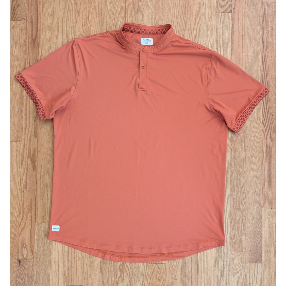 Mantra Performance Polo Blade Collar Mens 2XL XXL Orange Stretch Golf